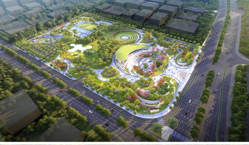 图片[3]-现代公园广场小游园园林节点景观树池座椅坐凳小品草图大师SU模型-KK资源网