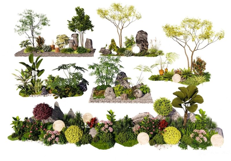 图片[5]-园林景观庭院植物三维真实花草树木乔木花卉灌木草图大师SU模型库-KK资源网
