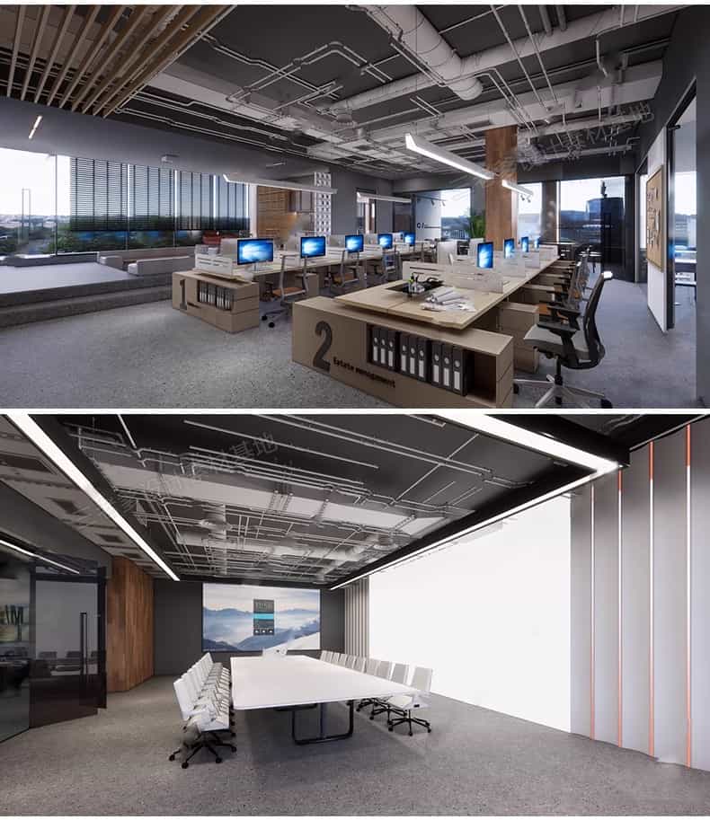 图片[6]-办公室SU模型CAD全套现代北欧会议室共享空间loft工作室草图大师-KK资源网