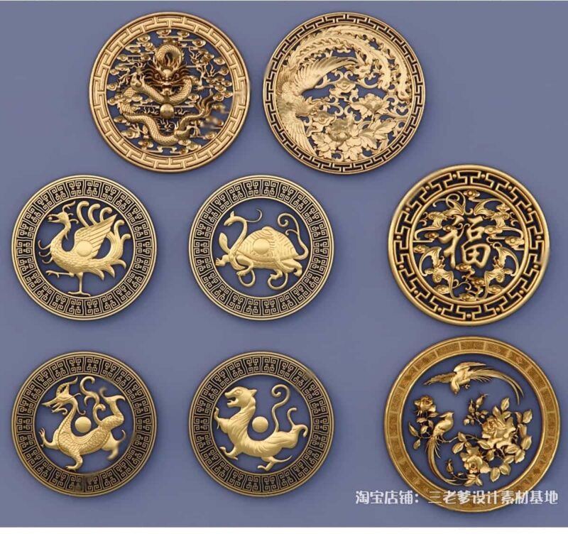 图片[3]-中式古代神兽龙王石雕SU模型中国风水景雕塑印章图章玉玺草图大师-KK资源网