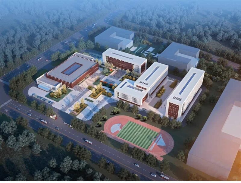 图片[5]-学校建筑大学实验中学小学SU模型校园景观室外教学楼草图大师素材-KK资源网