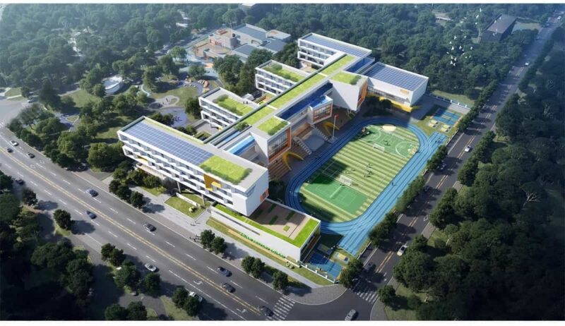 图片[7]-学校建筑大学实验中学小学SU模型校园景观室外教学楼草图大师素材-KK资源网